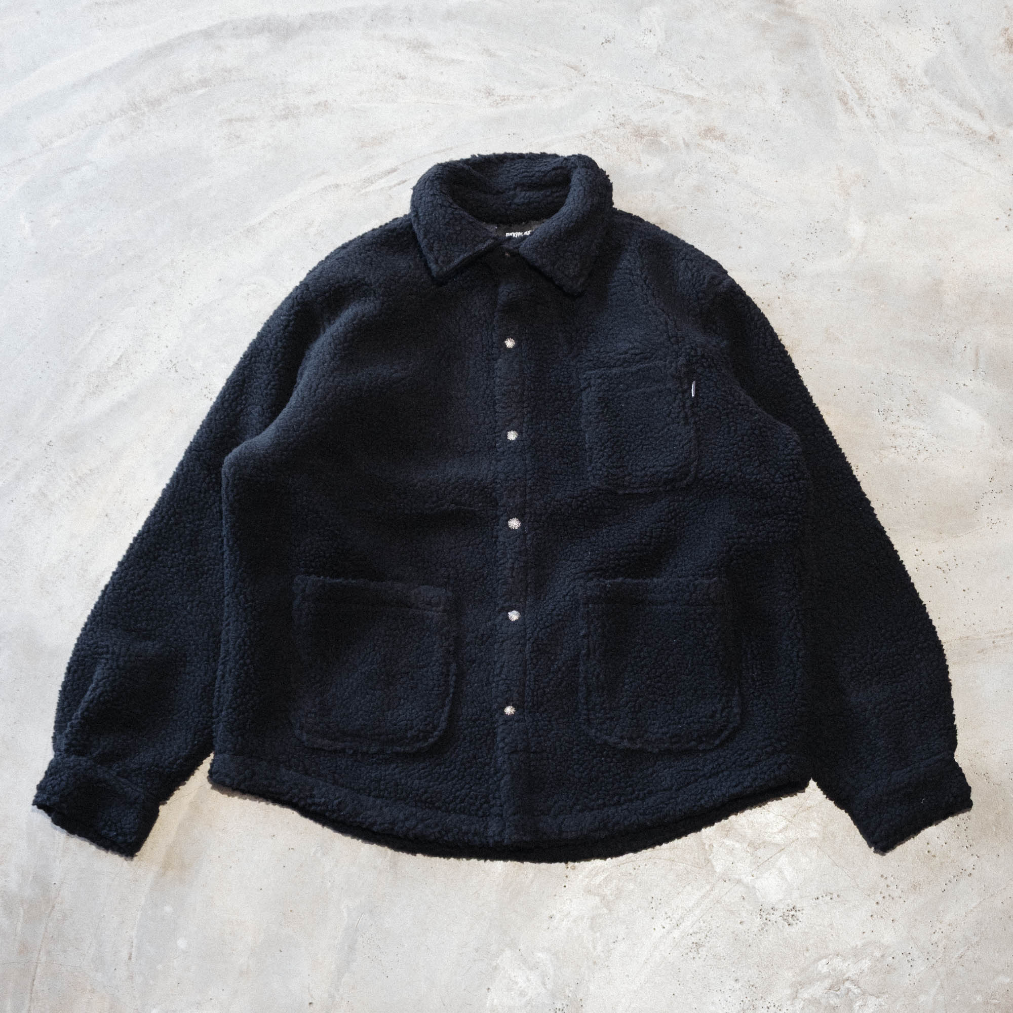 Fucking Awesome Pile Fleece Overshirt - Black