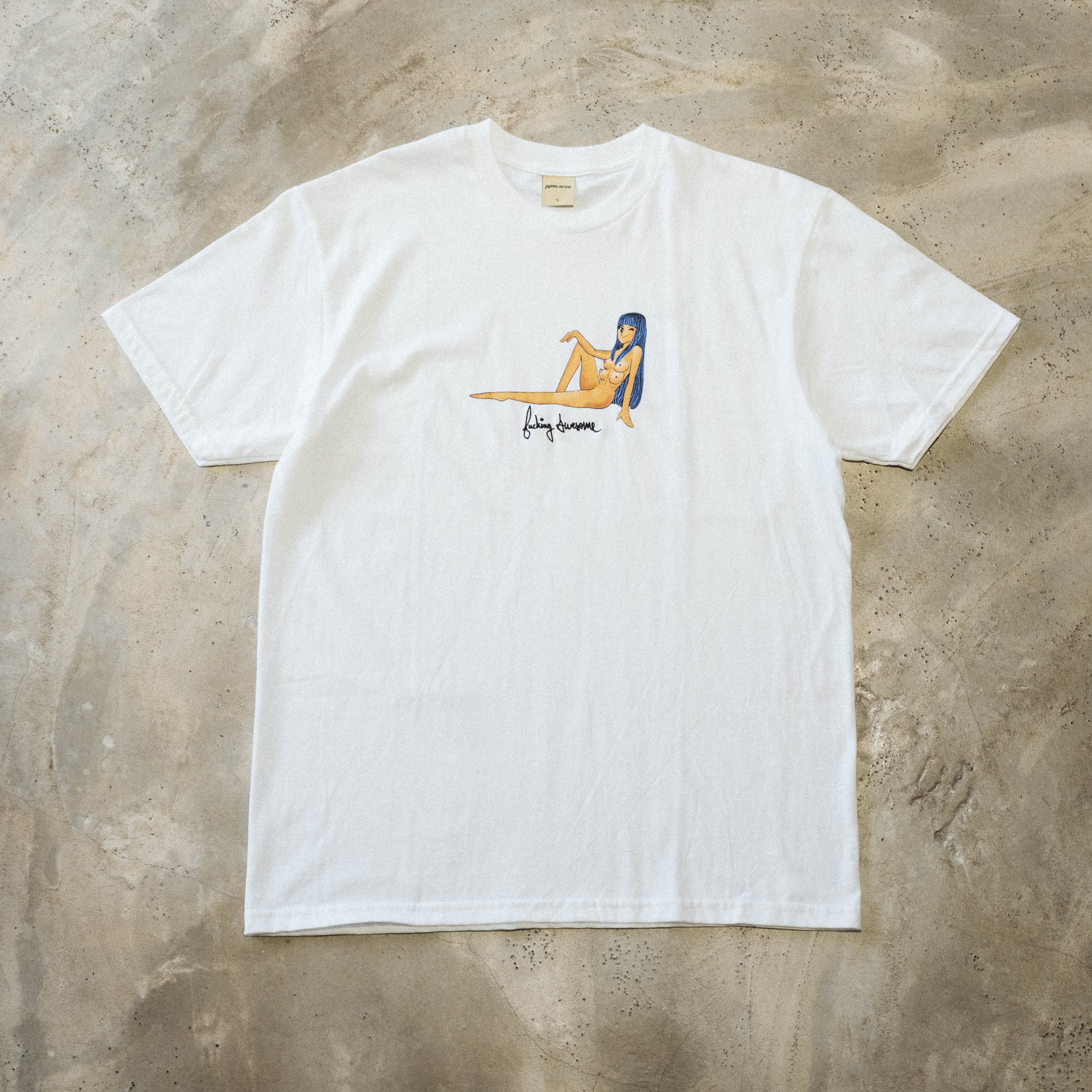 Fucking Awesome World Girl Tee - White
