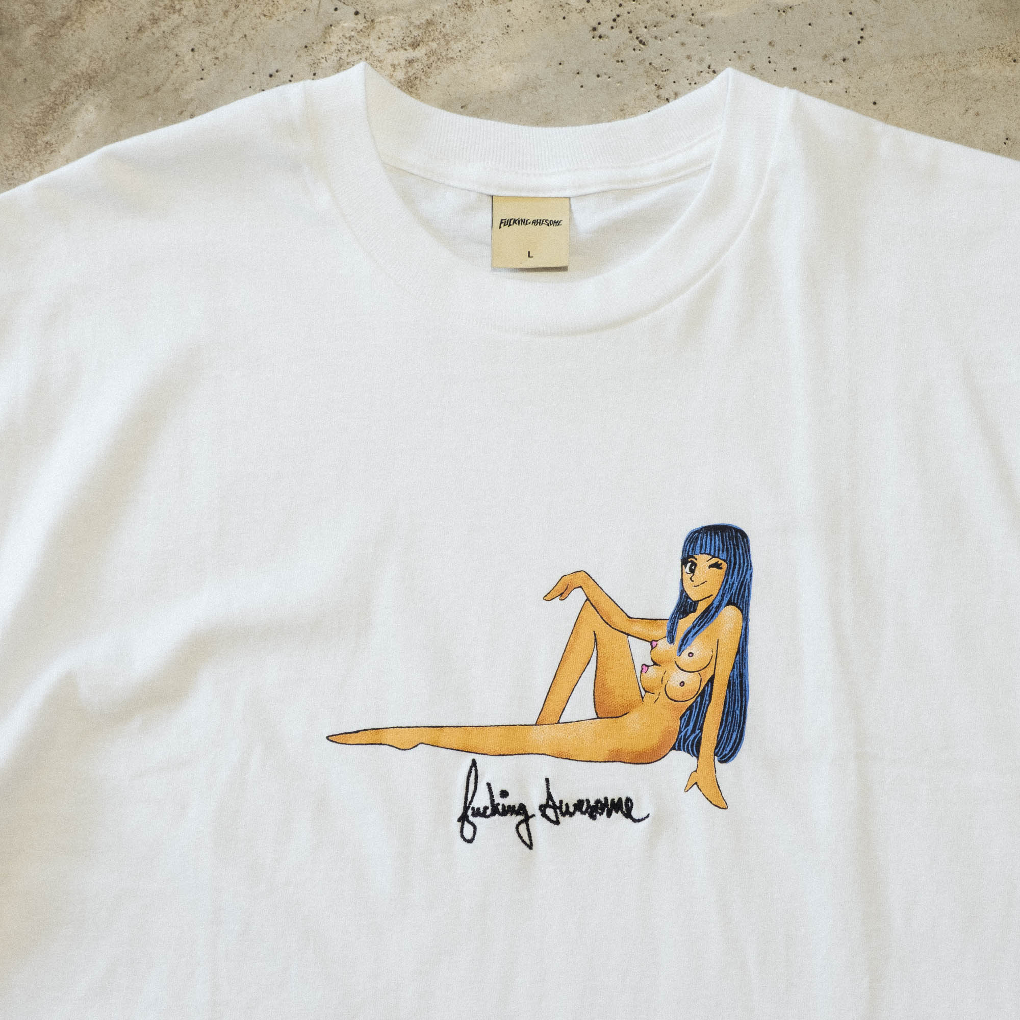 Fucking Awesome World Girl Tee - White