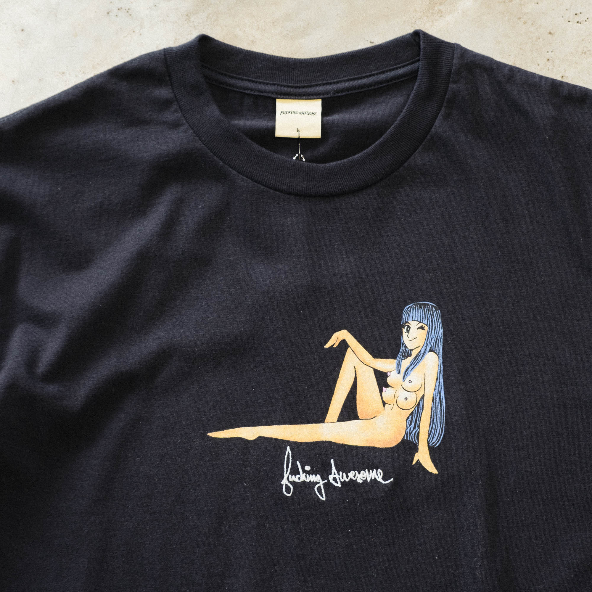 Fucking Awesome World Girl Tee - Black