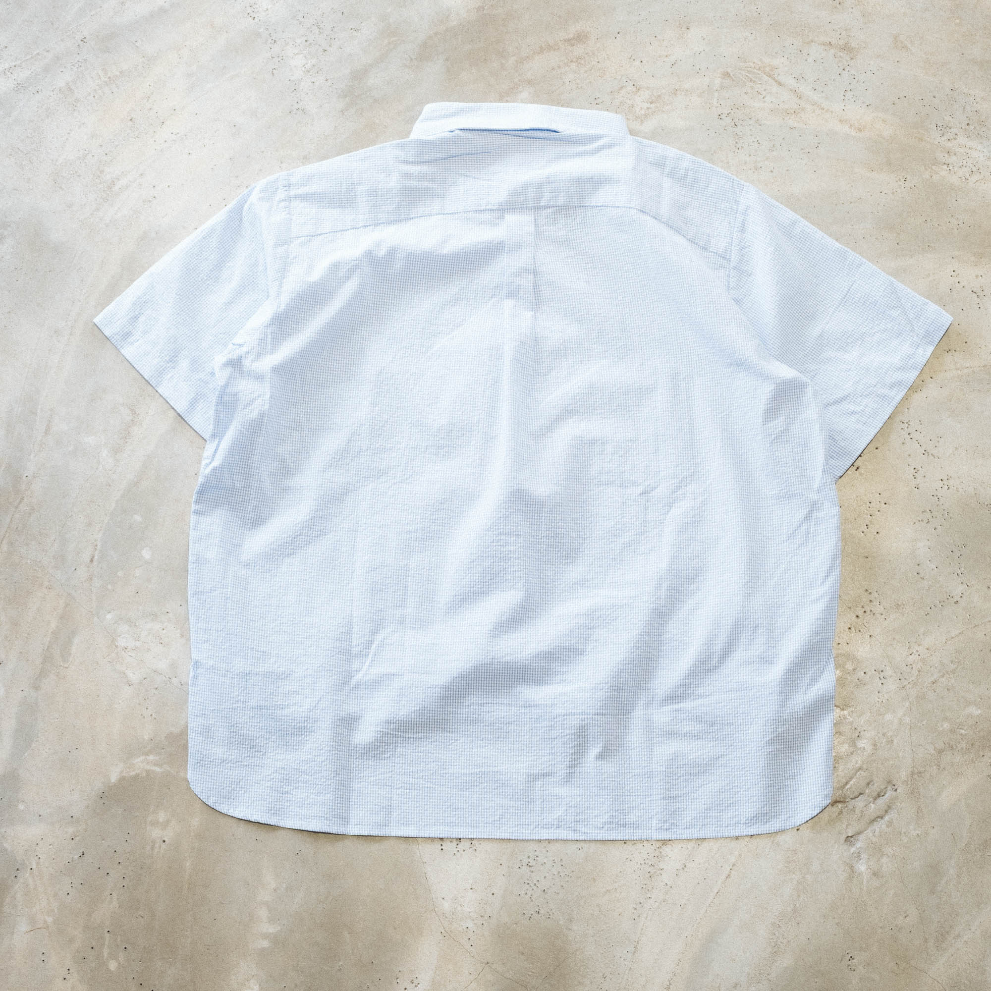 Brain Dead x Brooks Brothers Puckered Short Sleeve Pullover Shirt - Light Blue