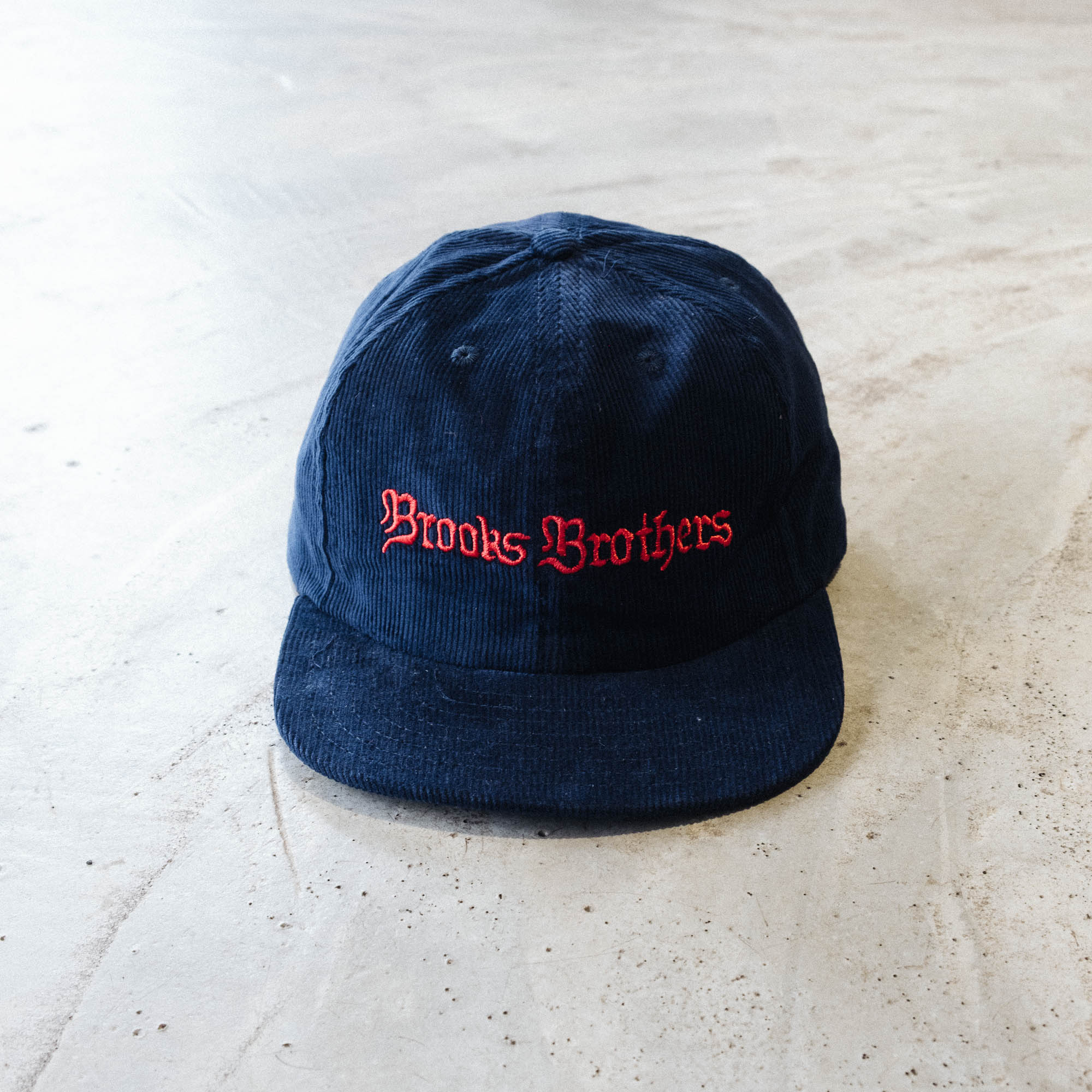 Brain Dead Brooks Brothers 6 Panel Corduroy Hat - Navy