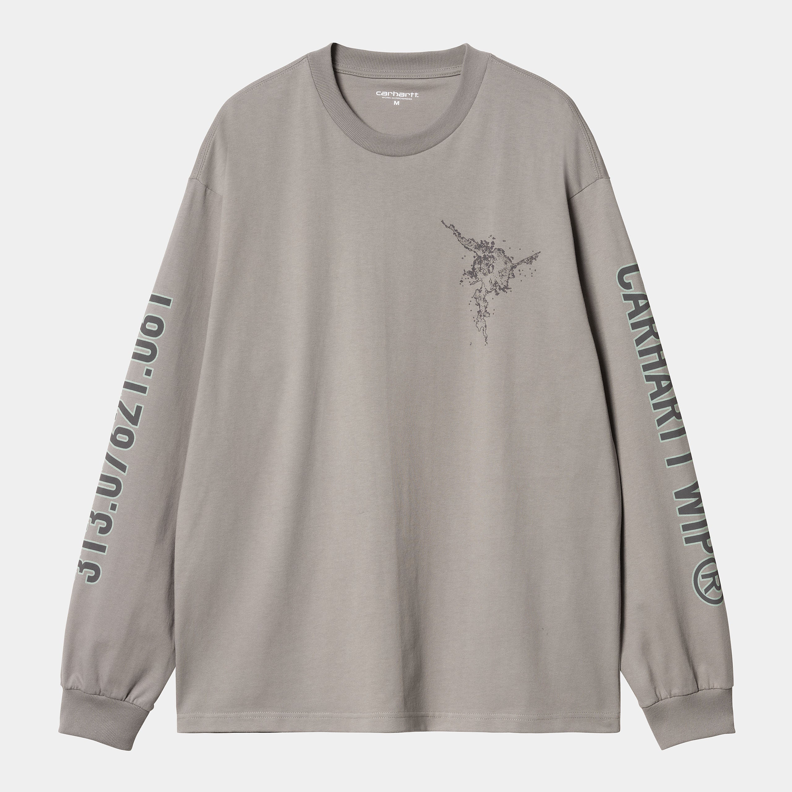 Carhartt WIP Coordinate LS T-Shirt - Misty Grey