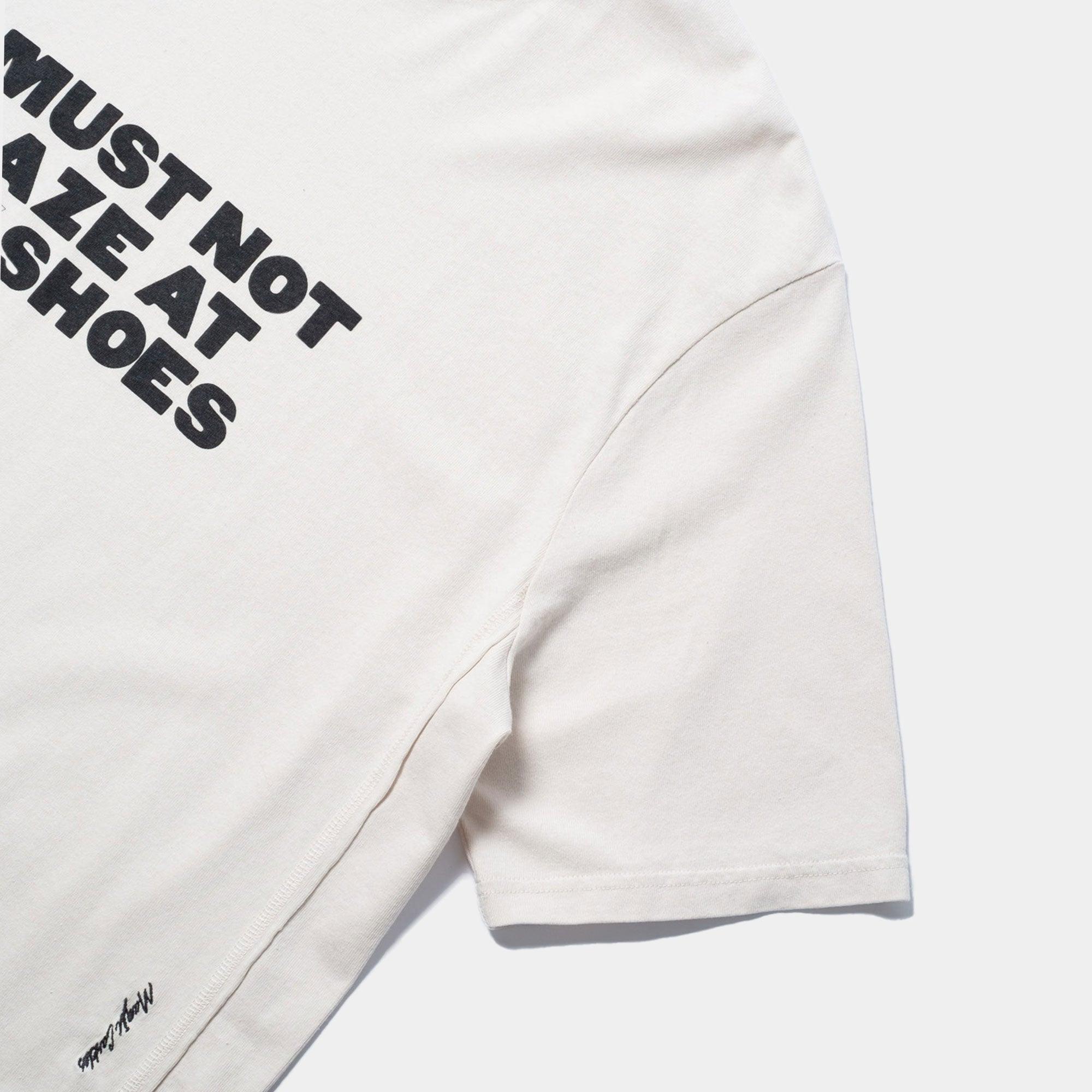 Magic Castles - Off White Shoe Gaze Tee - Never Never