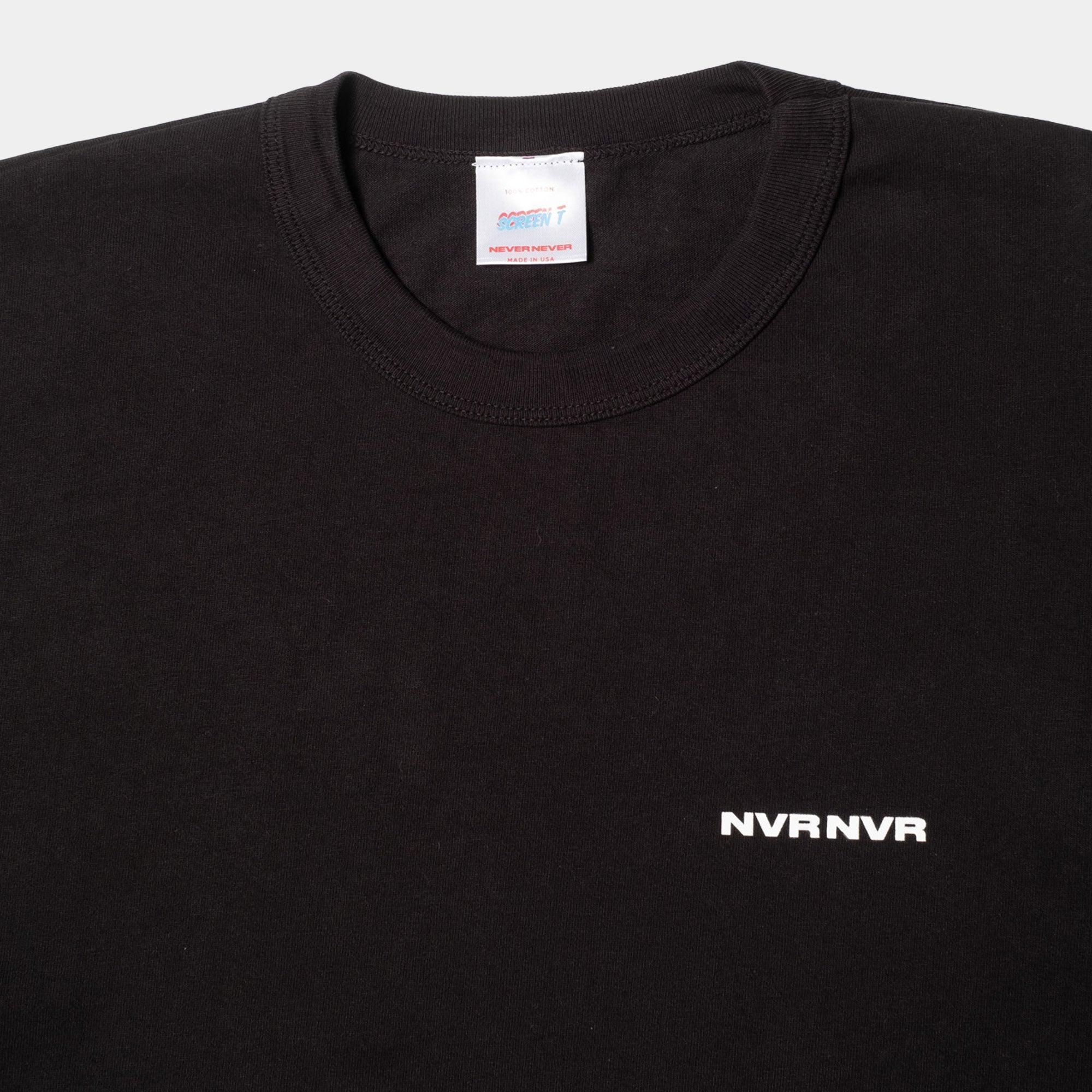 NEVER NEVER - Black Hefty NVR Tee - Never Never