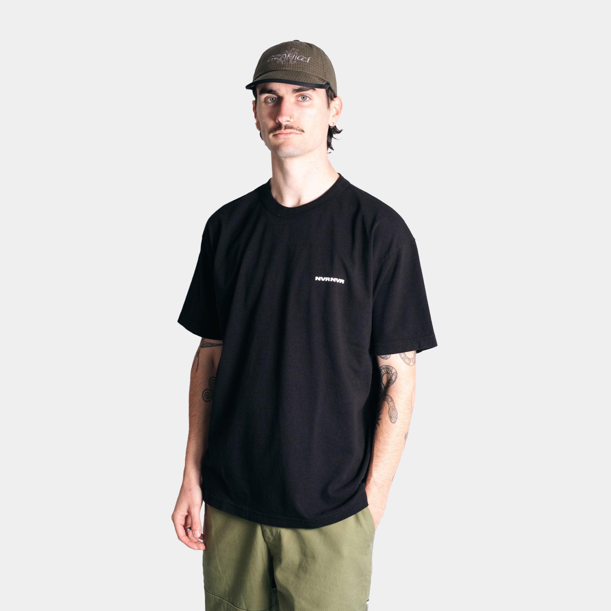 NEVER NEVER - Black Hefty NVR Tee - Never Never