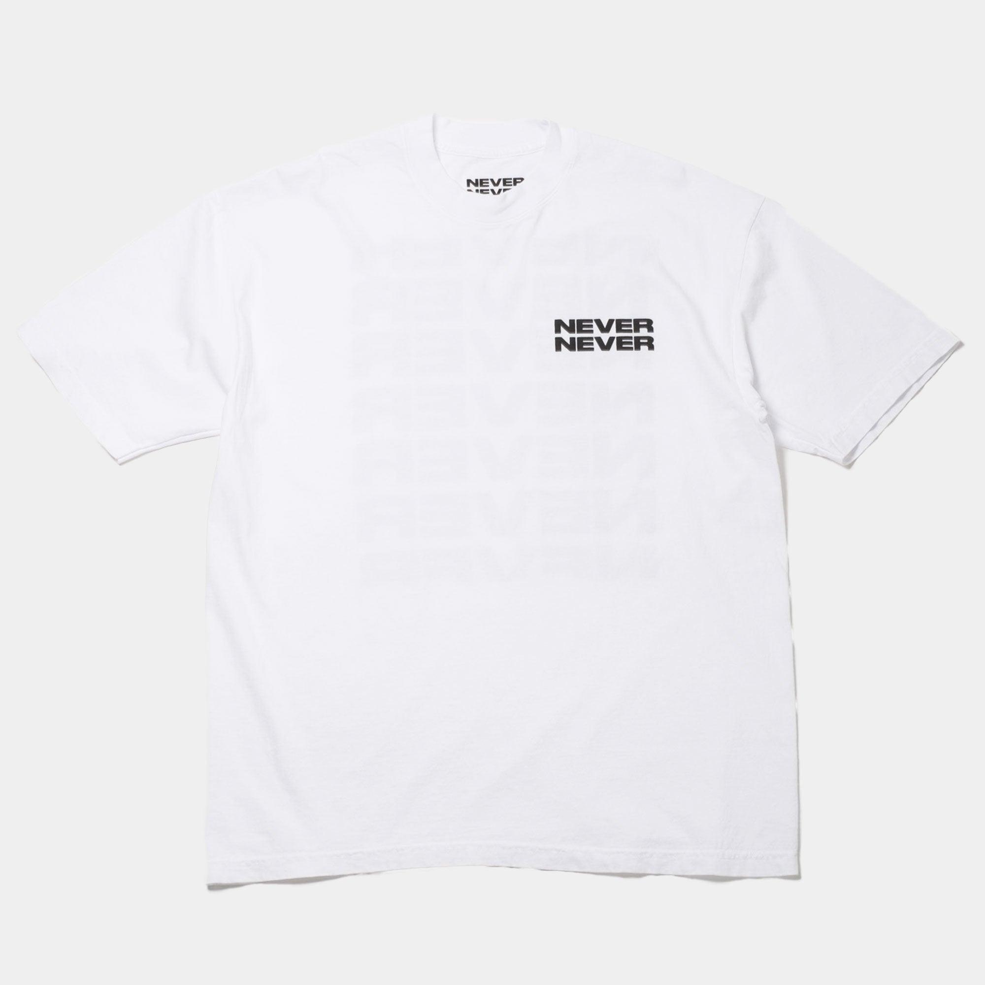 NEVER NEVER - Bright White Stack Tee - Never Never