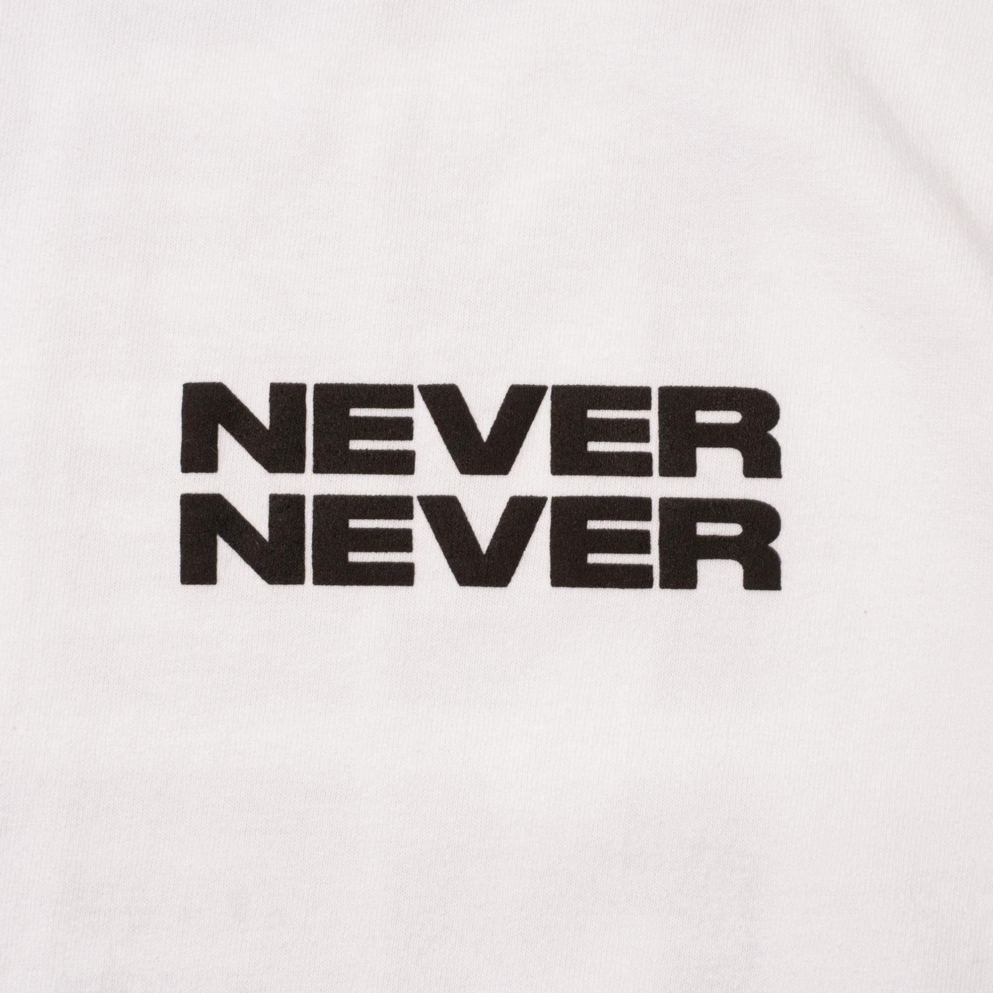 NEVER NEVER - Bright White Stack Tee - Never Never