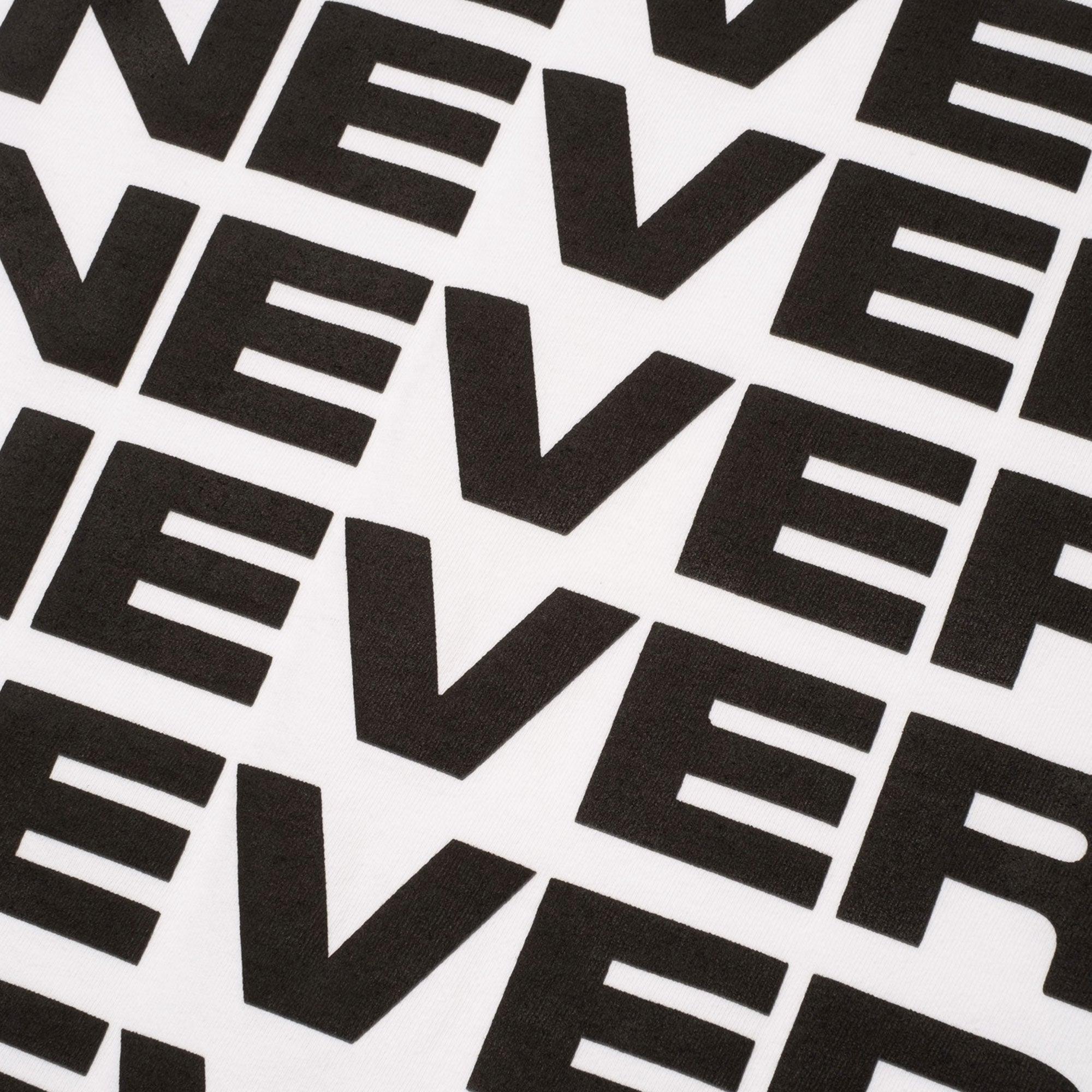 NEVER NEVER - Bright White Stack Tee - Never Never