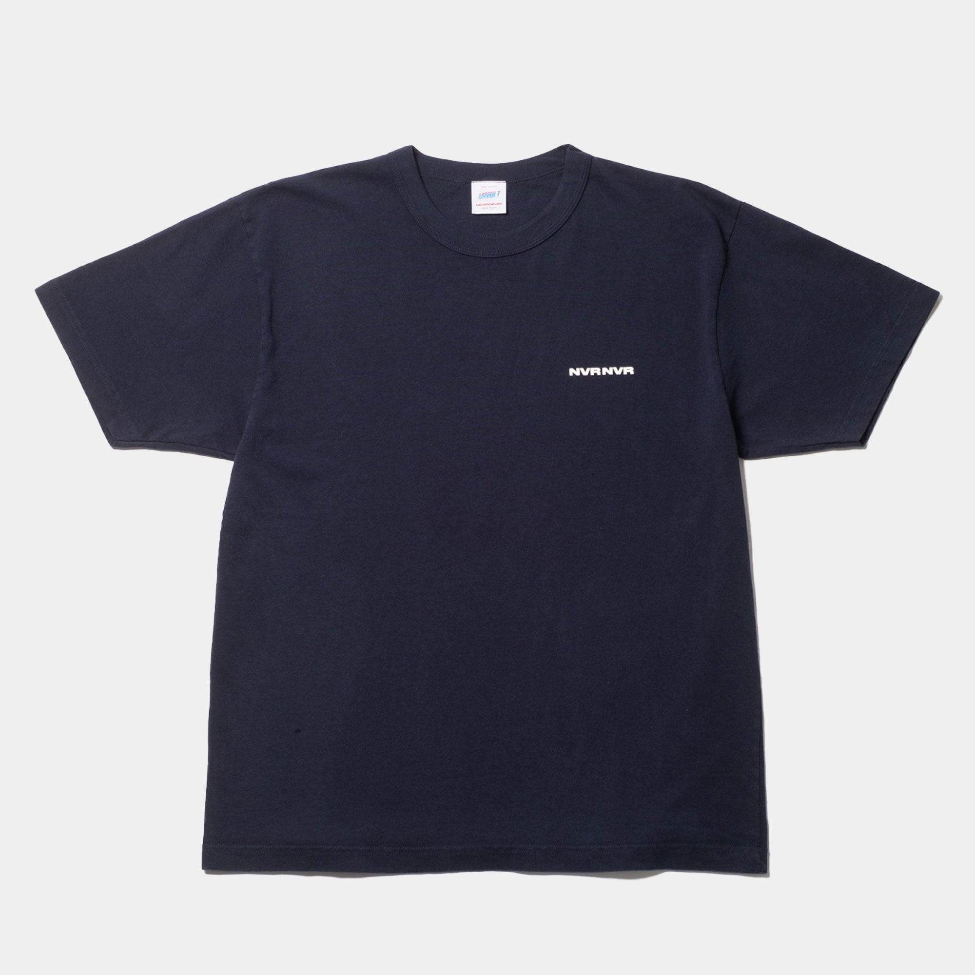 NEVER NEVER - Dark Navy Hefty NVR Tee - Never Never