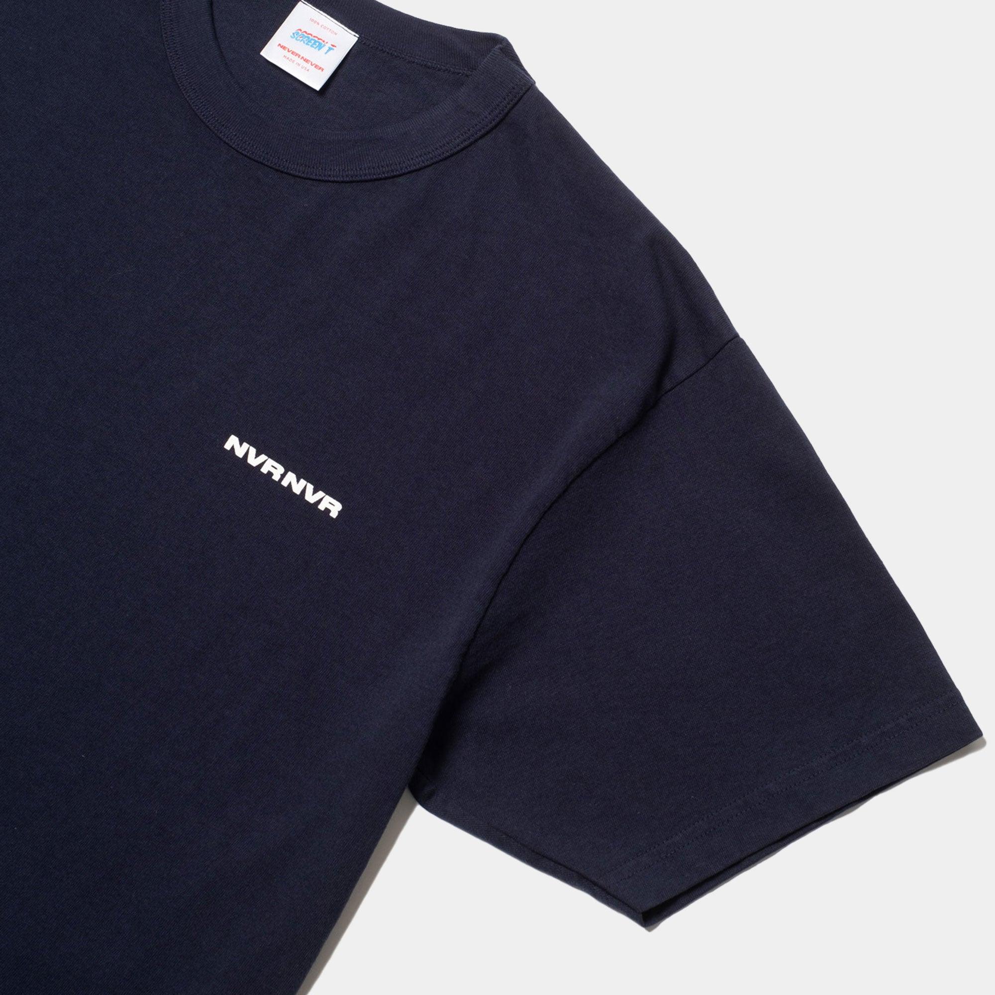 NEVER NEVER - Dark Navy Hefty NVR Tee - Never Never