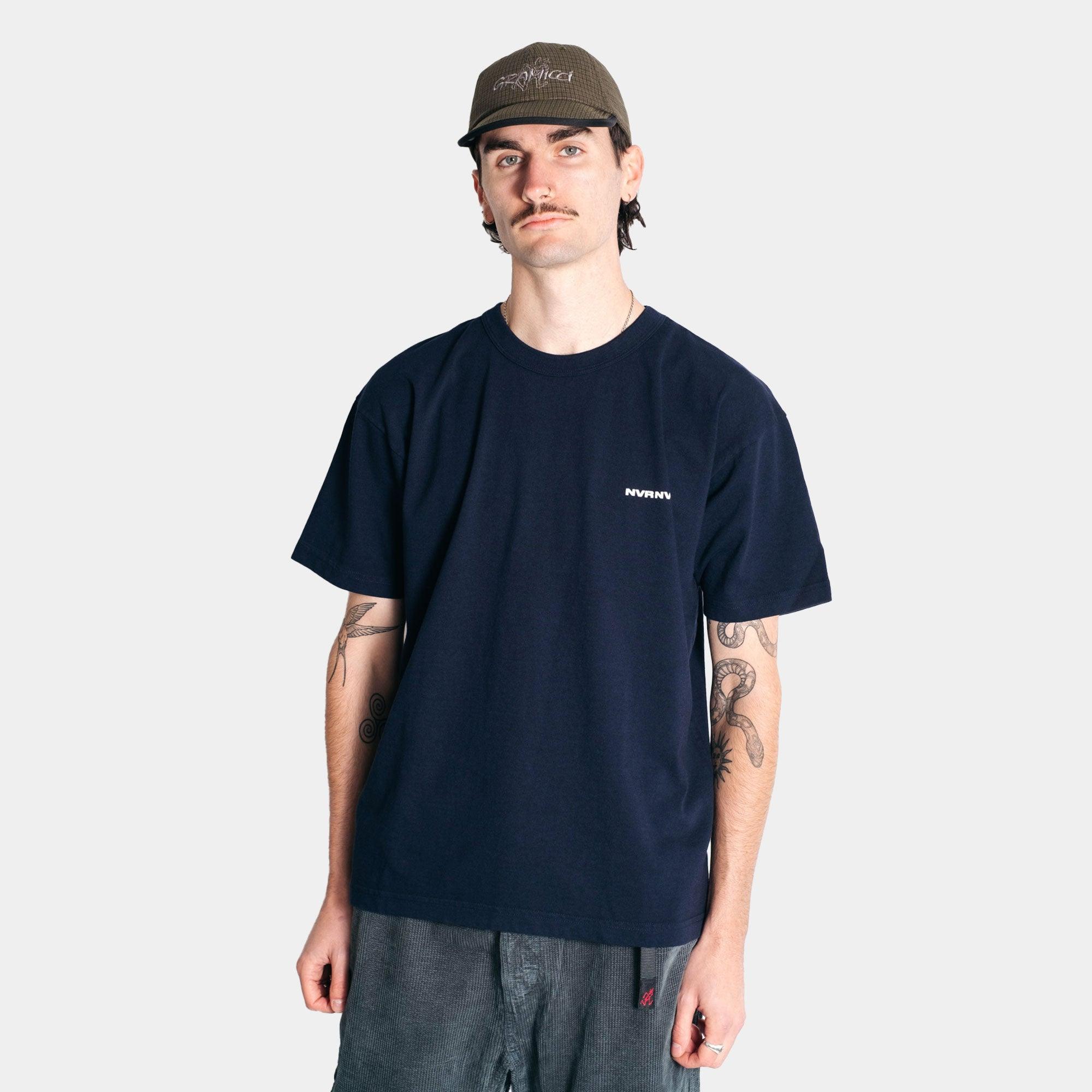 NEVER NEVER - Dark Navy Hefty NVR Tee - Never Never