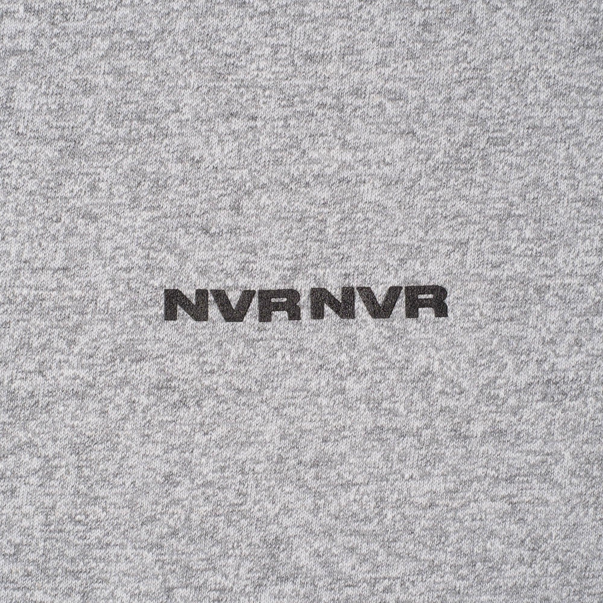 NEVER NEVER - Heather Grey Hefty NVR Tee - Never Never