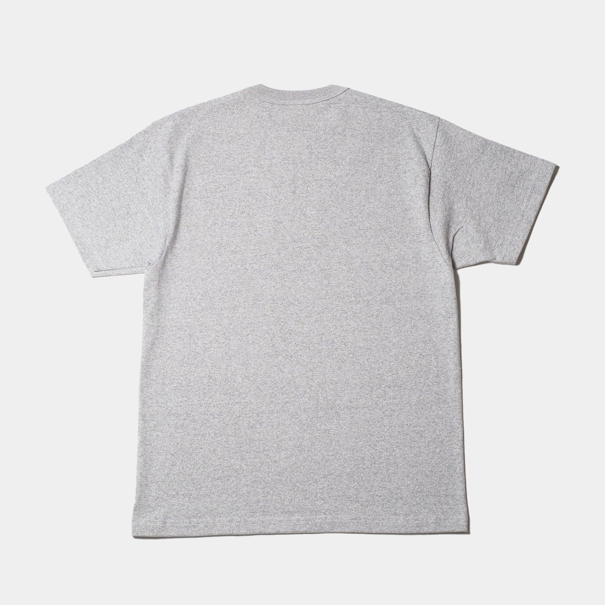 NEVER NEVER - Heather Grey Hefty NVR Tee - Never Never