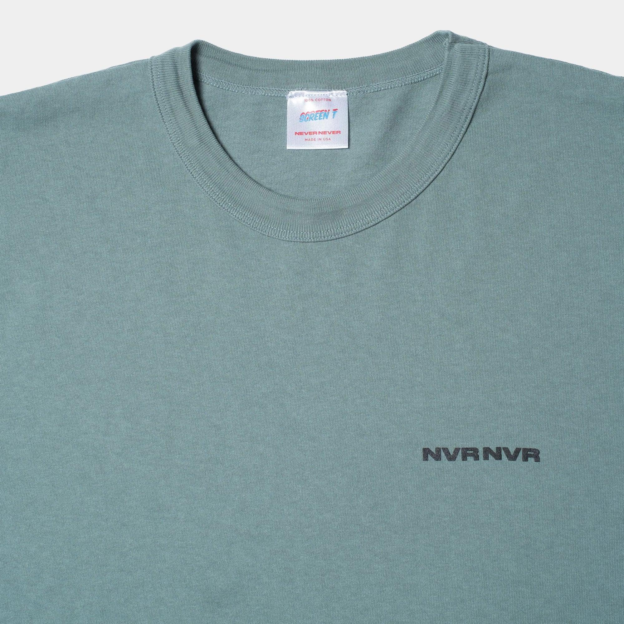 NEVER NEVER - Sea Green Hefty NVR Tee - Never Never