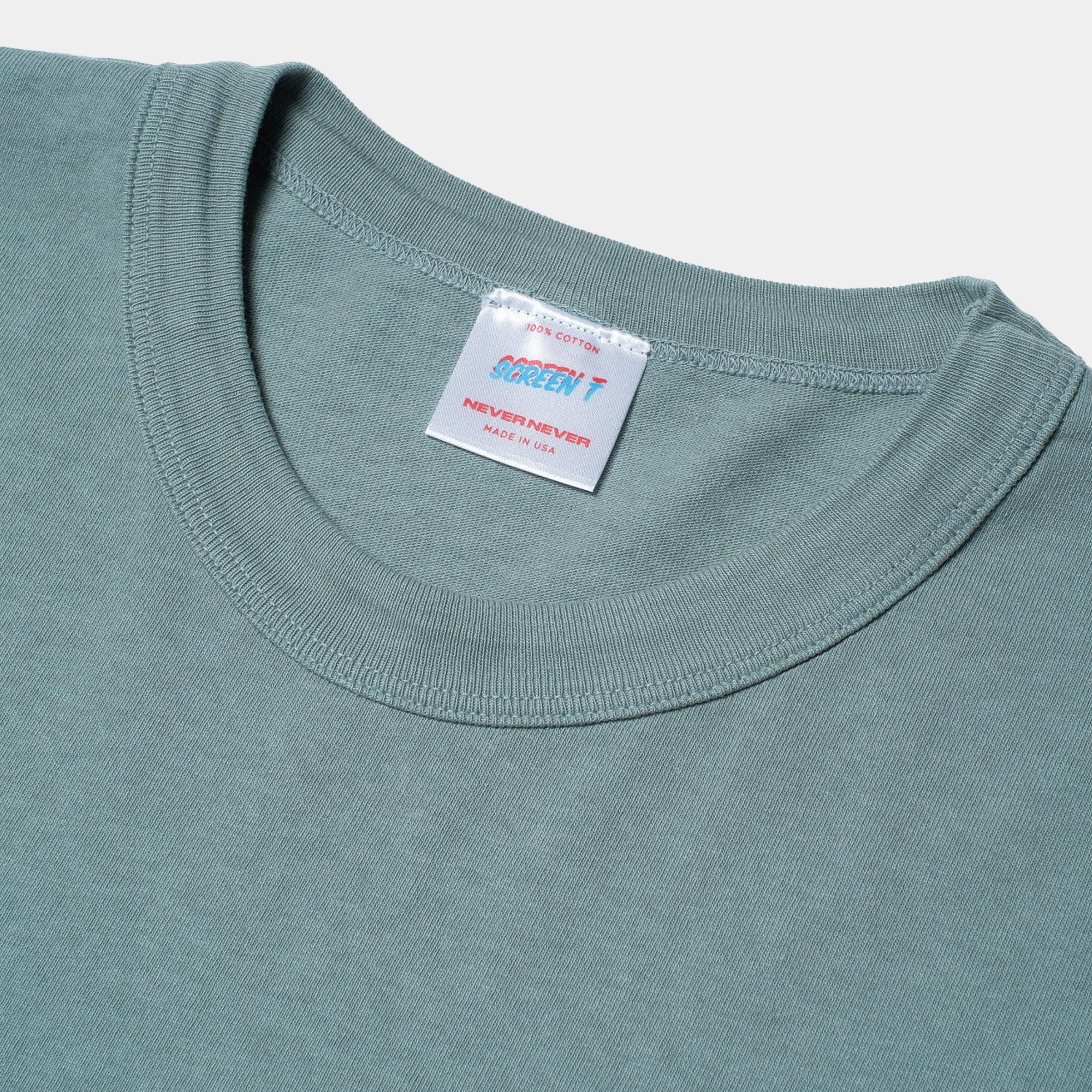 NEVER NEVER - Sea Green Hefty NVR Tee - Never Never