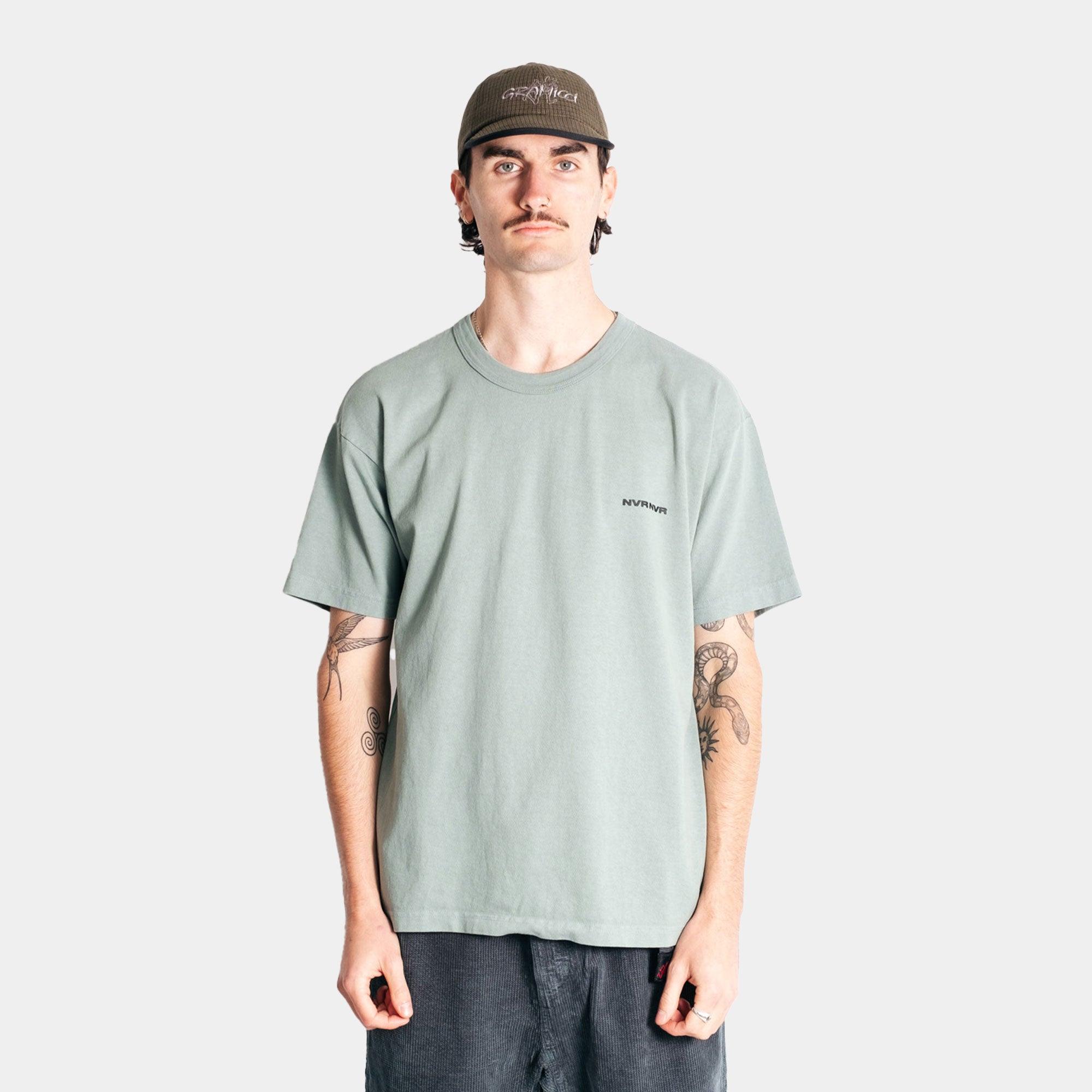 NEVER NEVER - Sea Green Hefty NVR Tee - Never Never