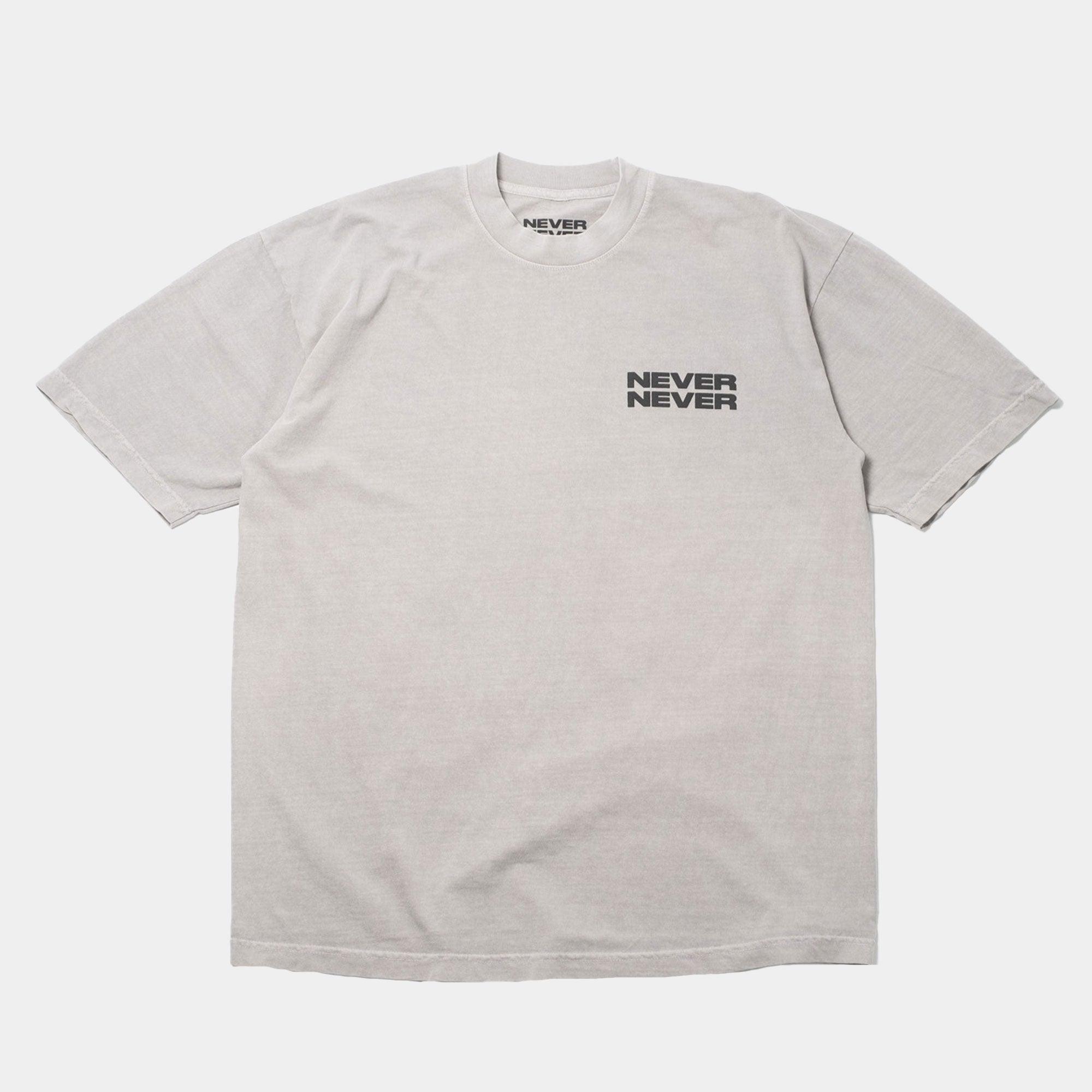 NEVER NEVER - Space Grey Stack Tee - Never Never