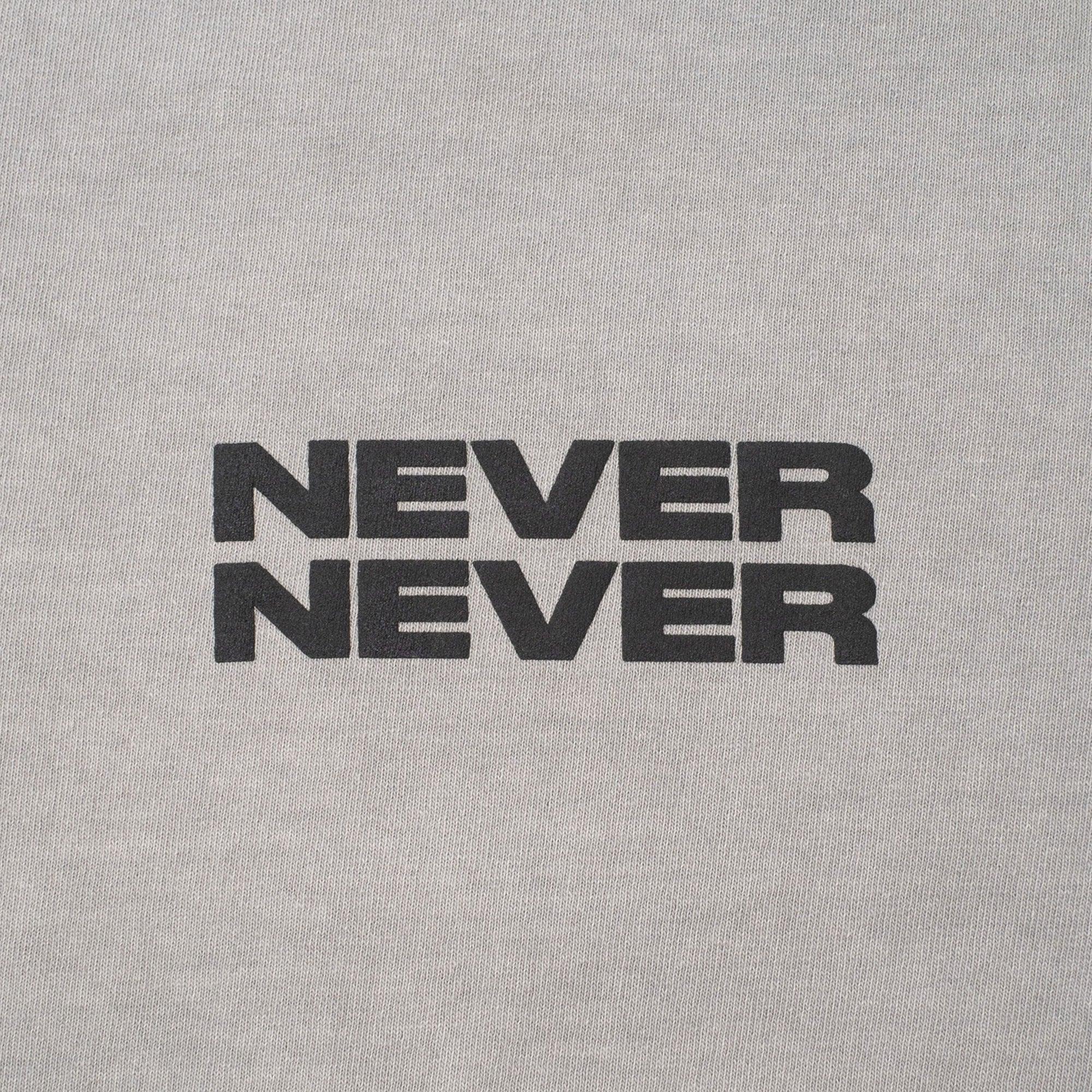 NEVER NEVER - Space Grey Stack Tee - Never Never