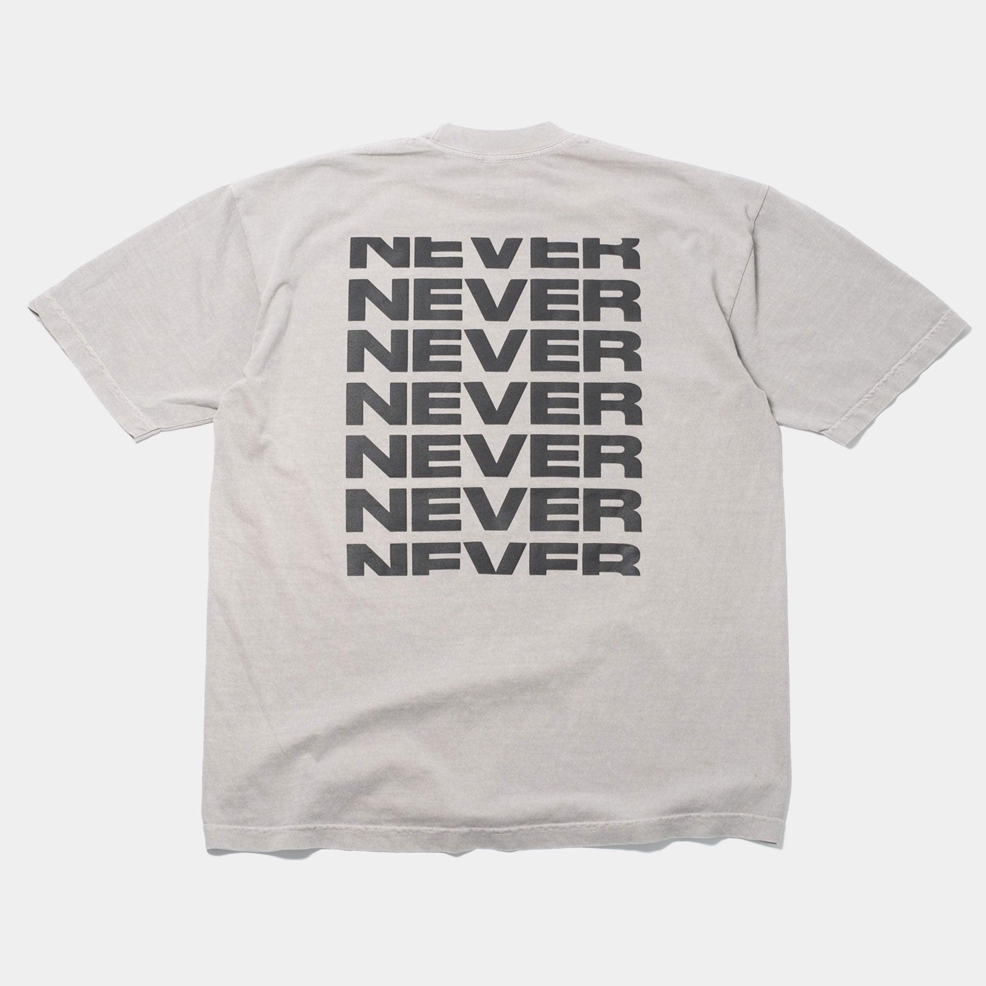 NEVER NEVER - Space Grey Stack Tee - Never Never