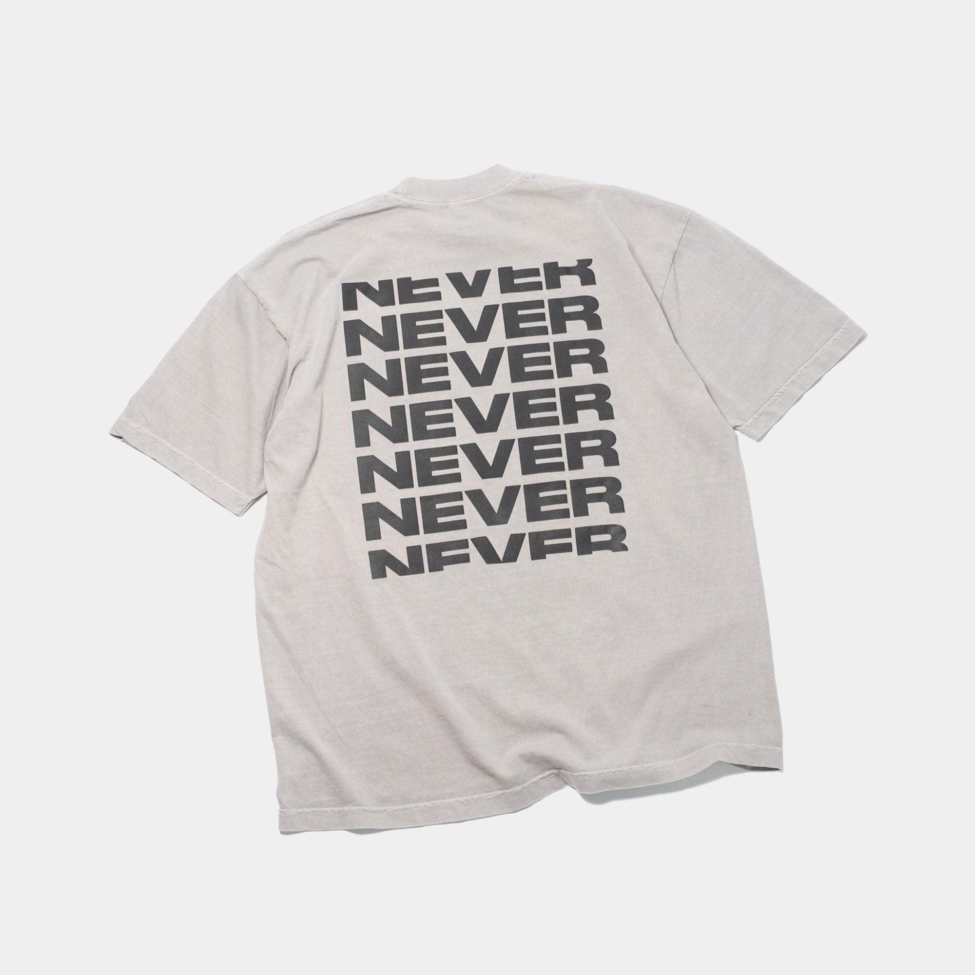 NEVER NEVER - Space Grey Stack Tee - Never Never