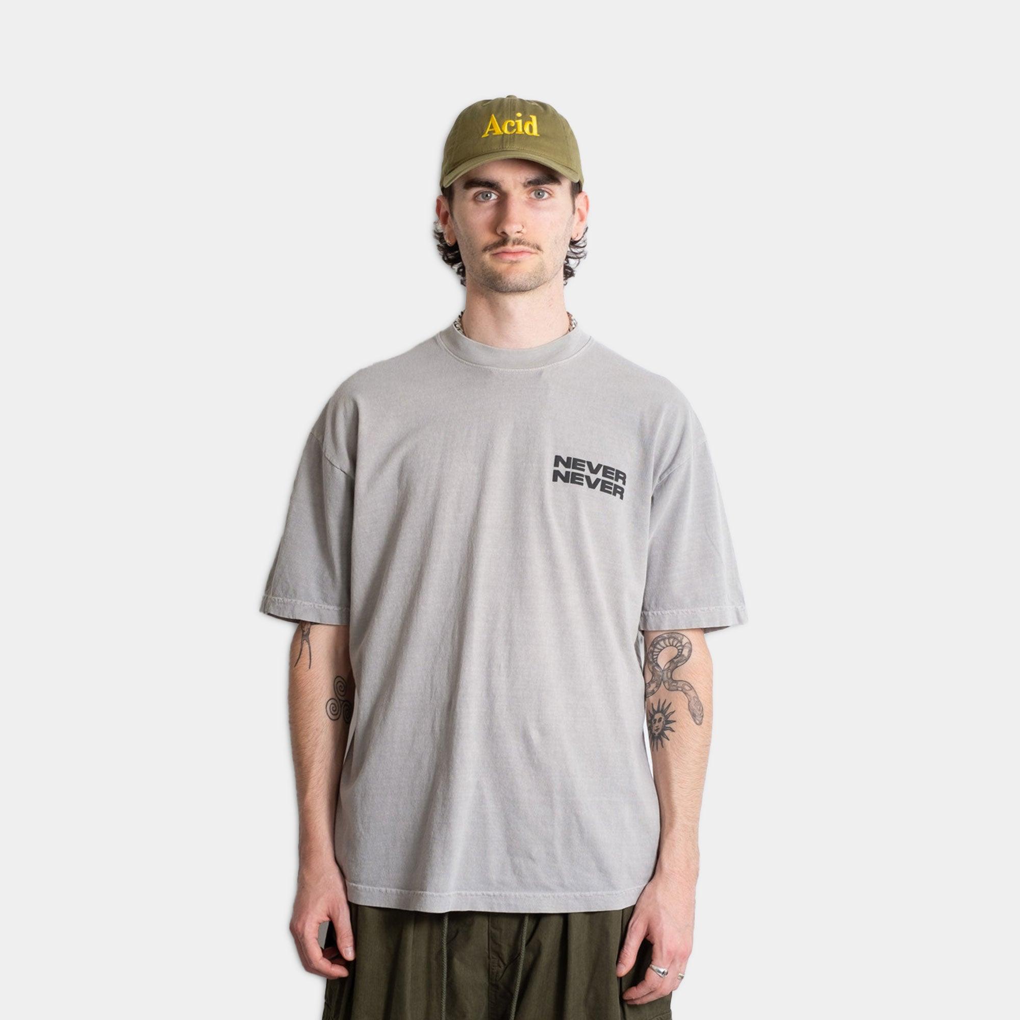 NEVER NEVER - Space Grey Stack Tee - Never Never