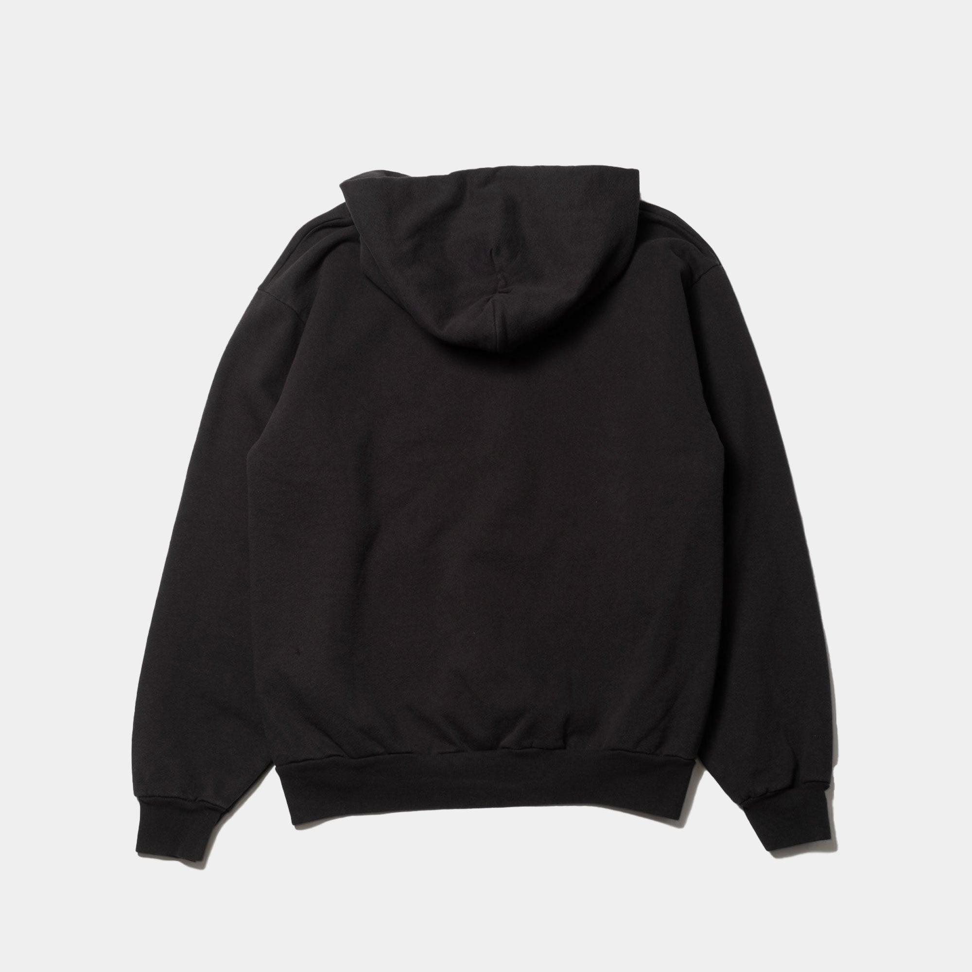 NEVER NEVER - Washed Black Placard Hoody - Never Never