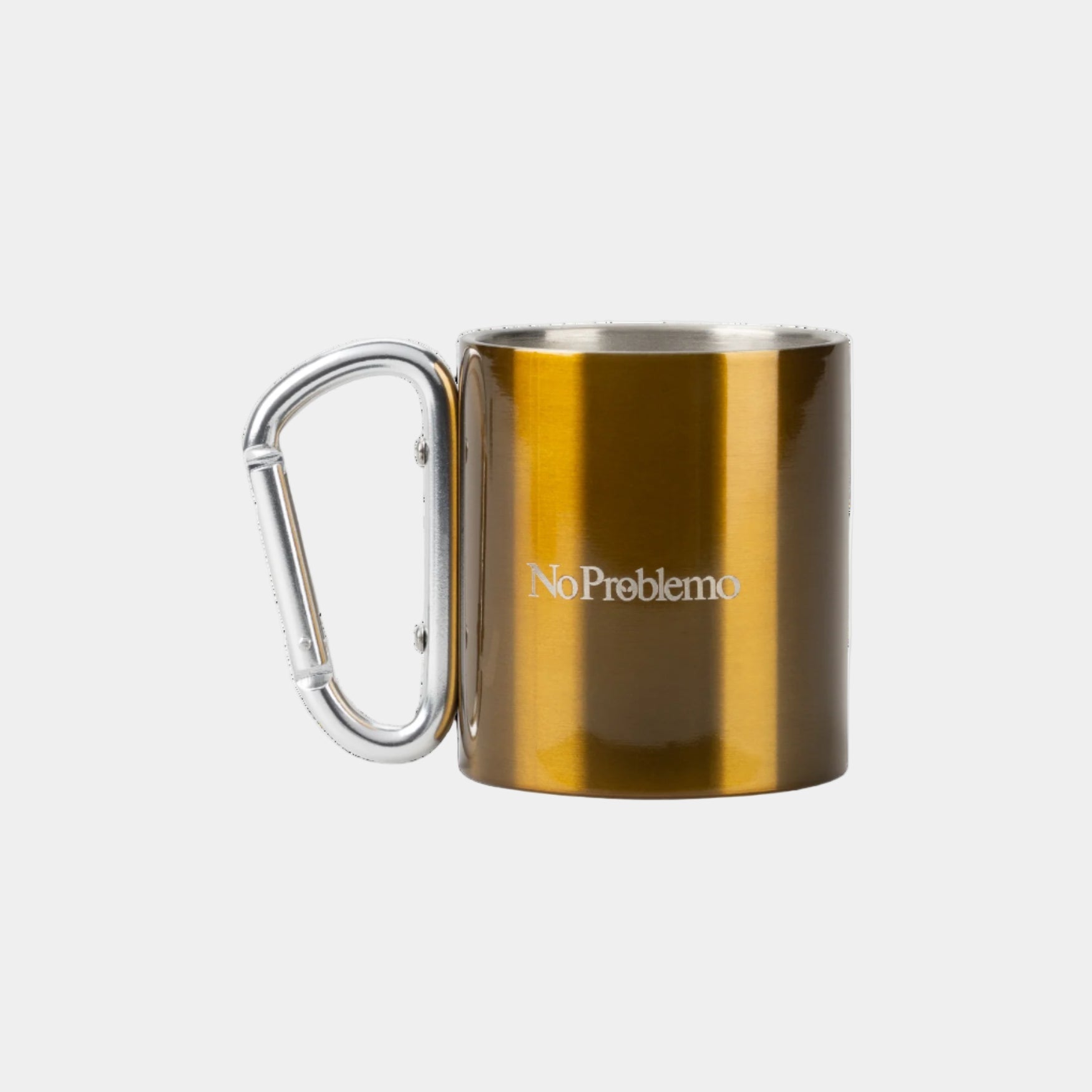 No Problemo Carabiner Mug - Khaki