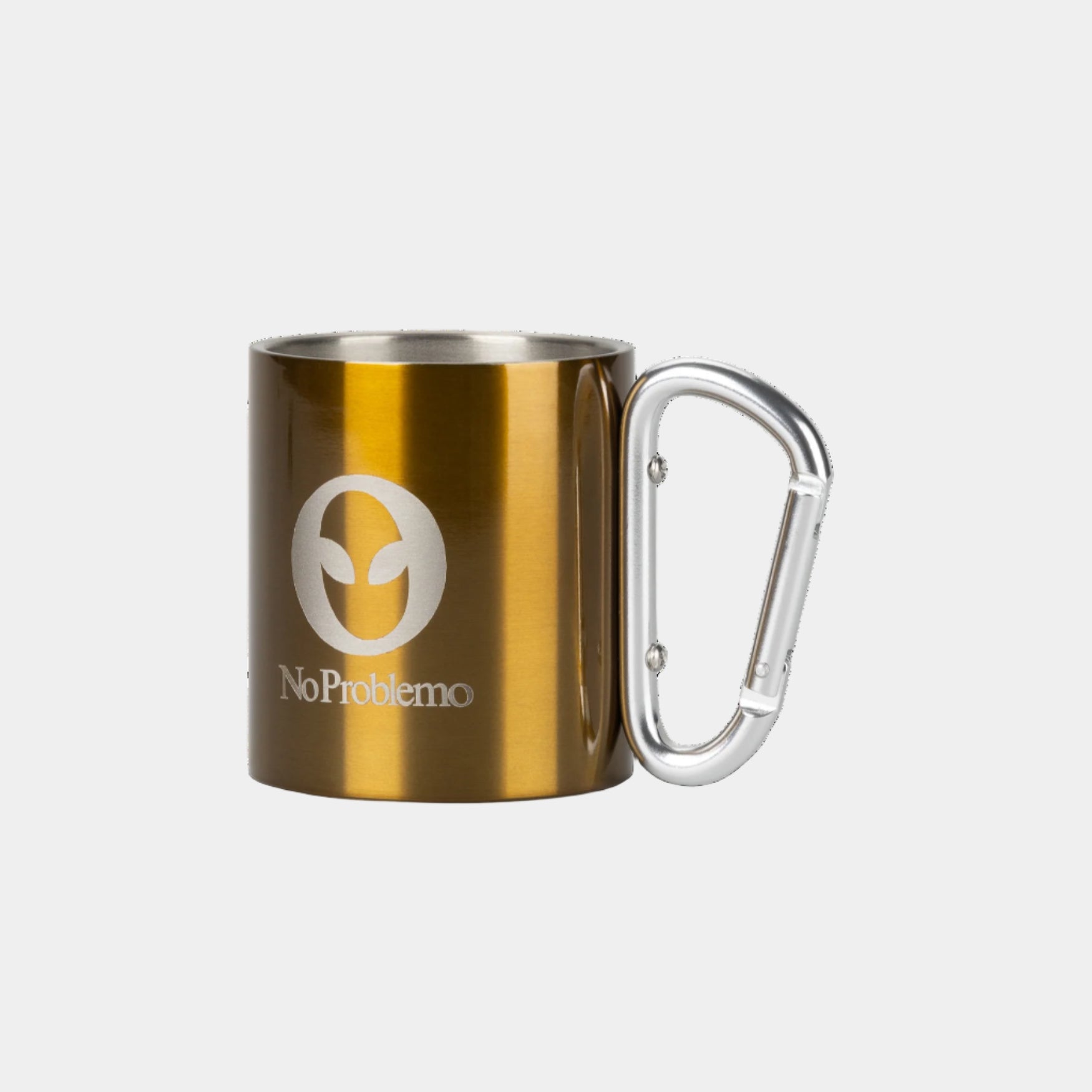 No Problemo Carabiner Mug - Khaki