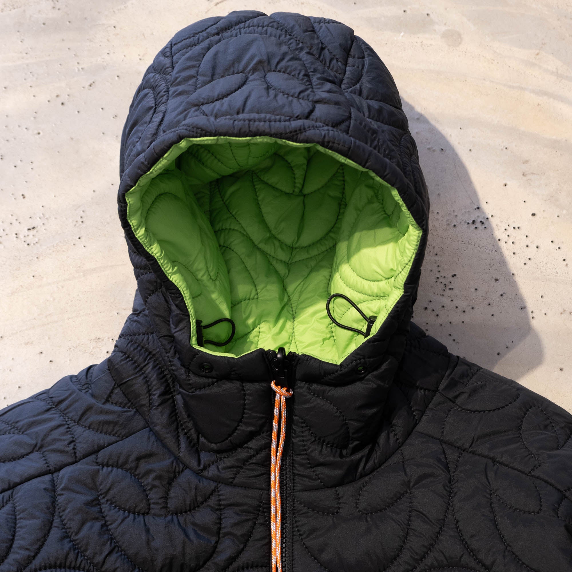 No Problemo Alien-O Quilted Liner Jacket - Black