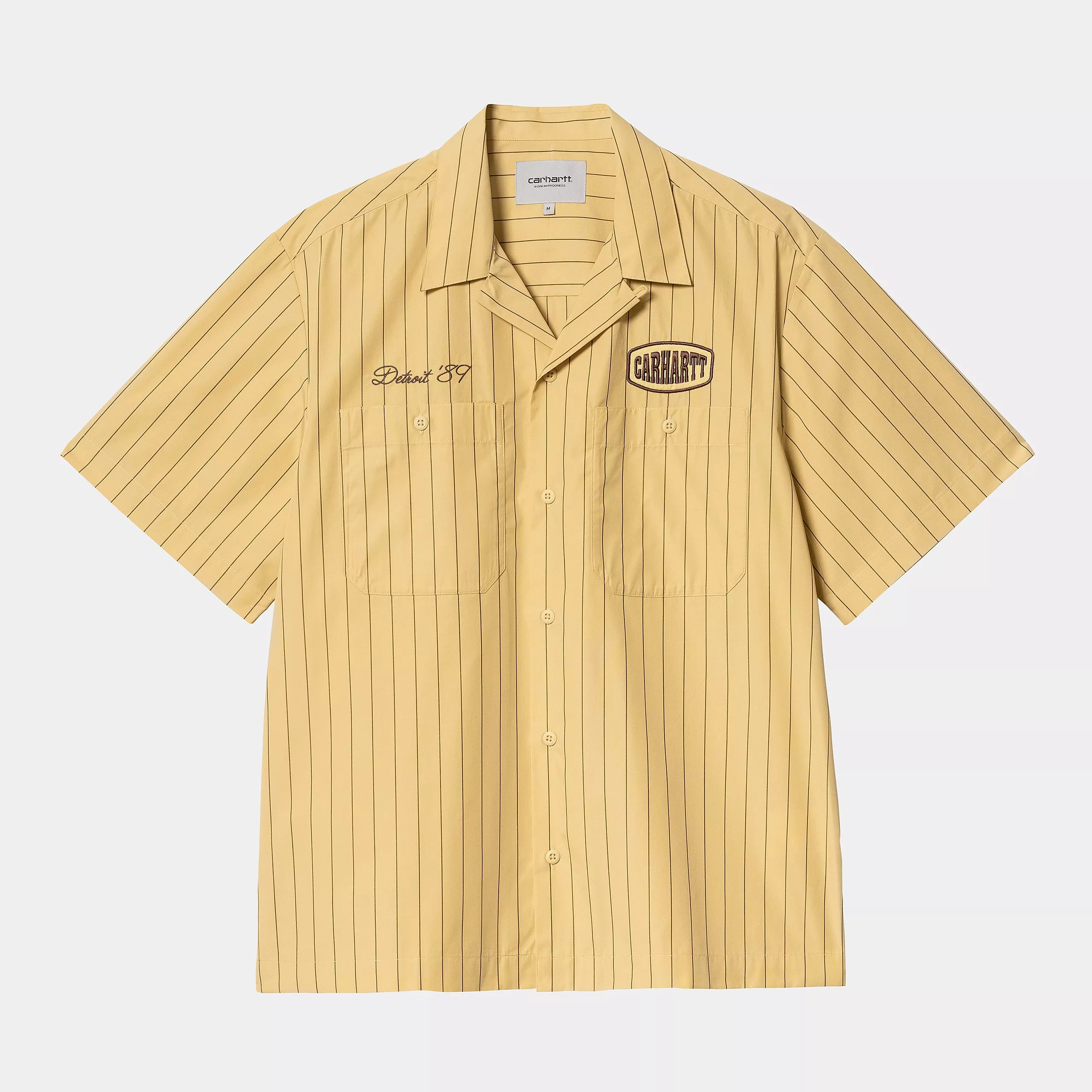 Carhartt WIP S/S Hendry Shirt - Straw/Liberica