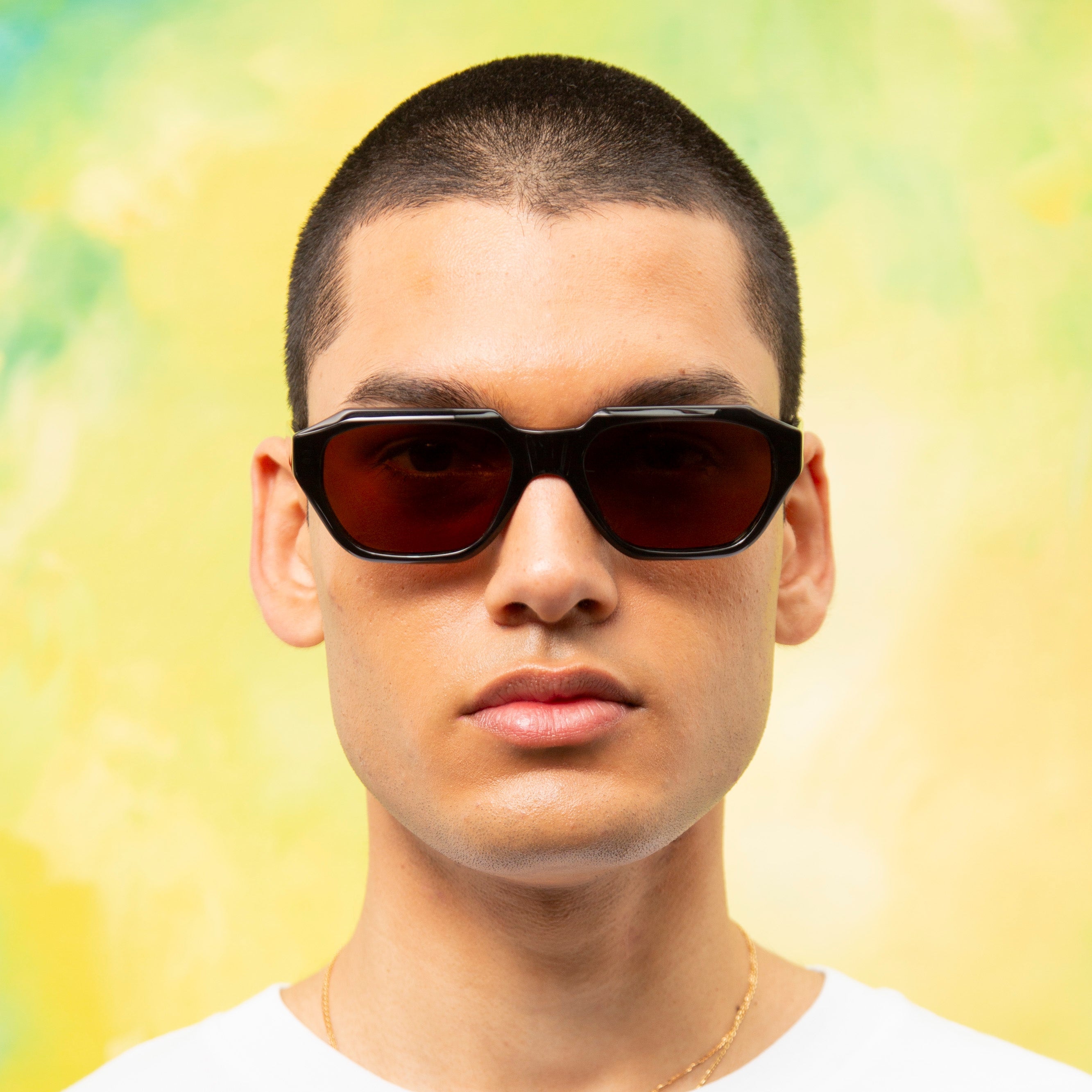 Sub Sun SUB002 Sunglasses - Transparent Black/Brown