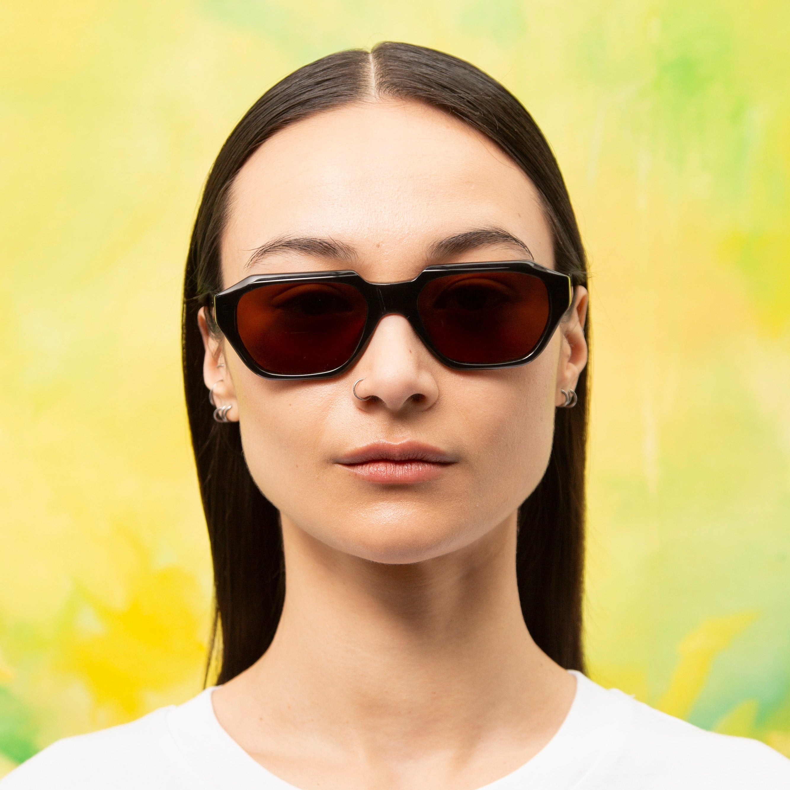 Sub Sun SUB002 Sunglasses - Transparent Black/Brown