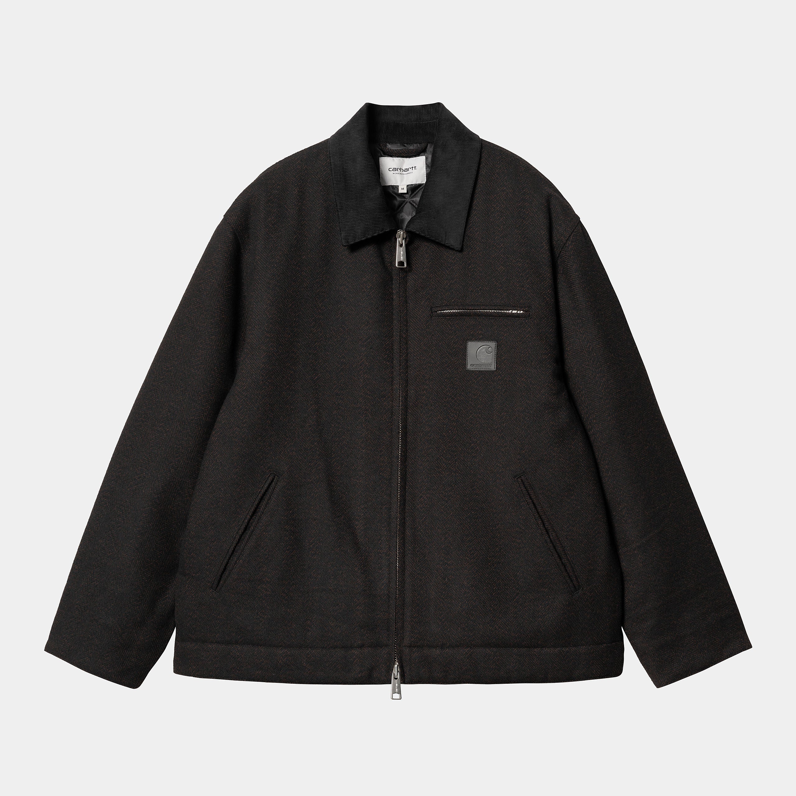 Carhartt WIP Truman Herringbone Coat - Chocolate/Black