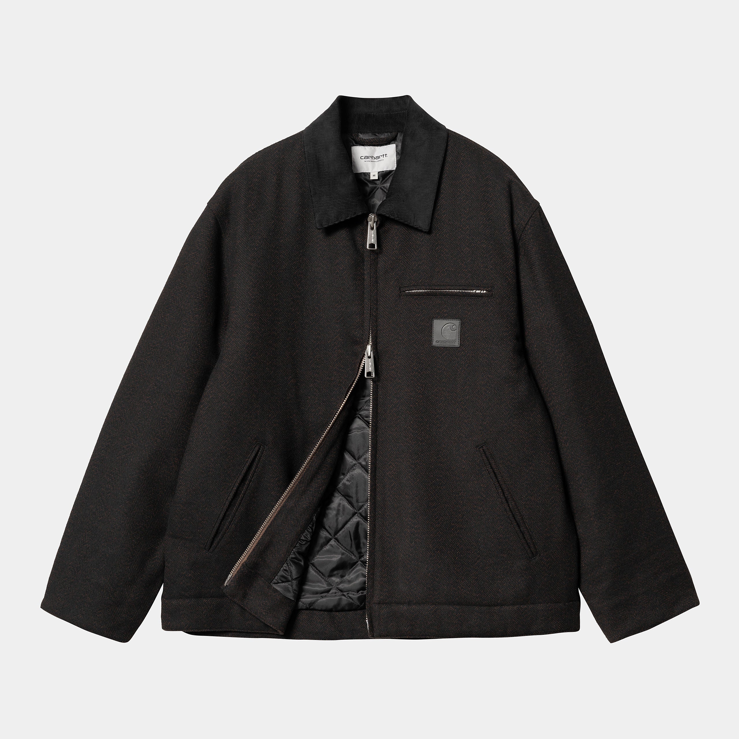 Carhartt WIP Truman Herringbone Coat - Chocolate/Black