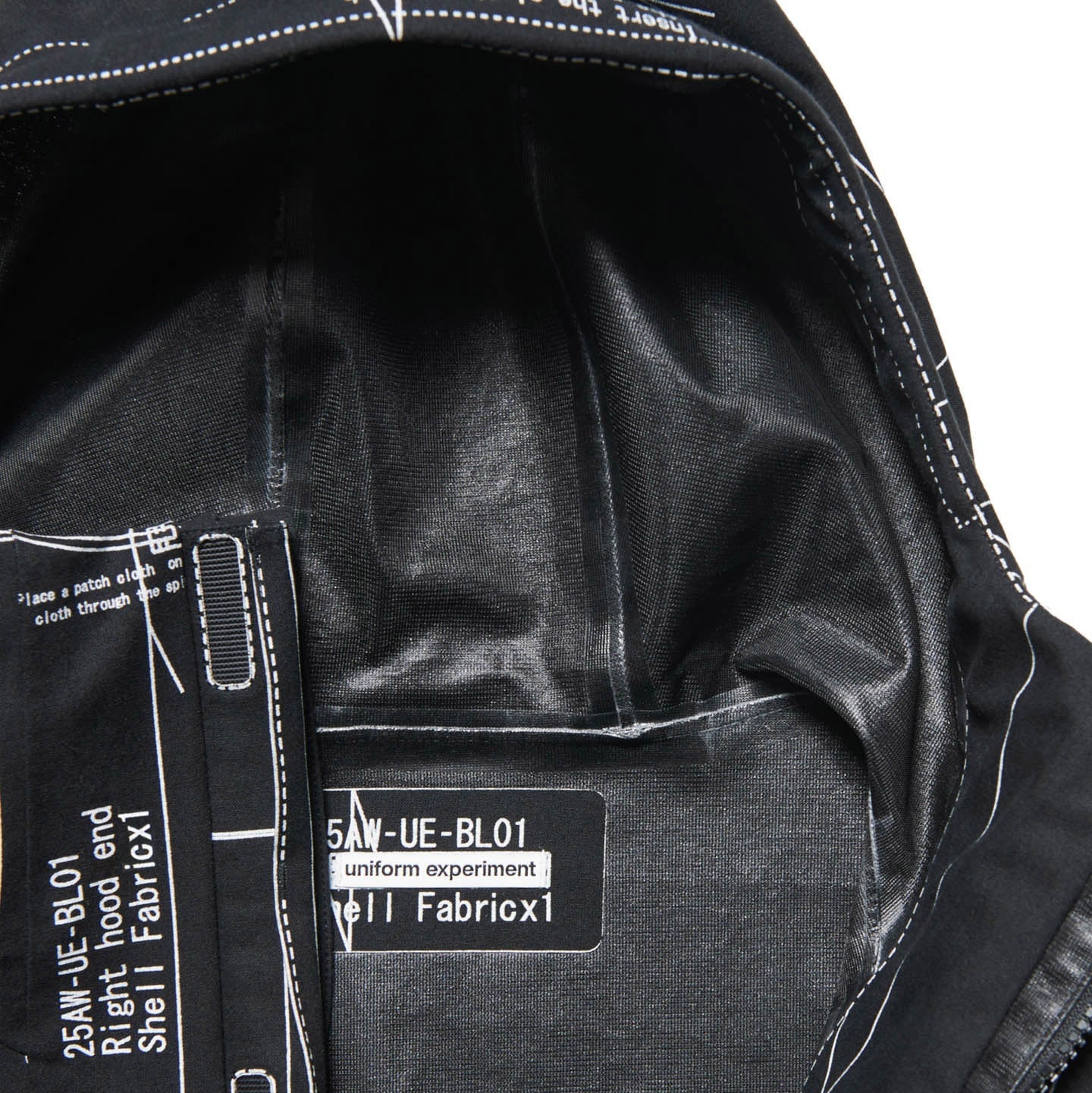 Uniform Experiment Map Out 3 Layer Mountain Parka - Black