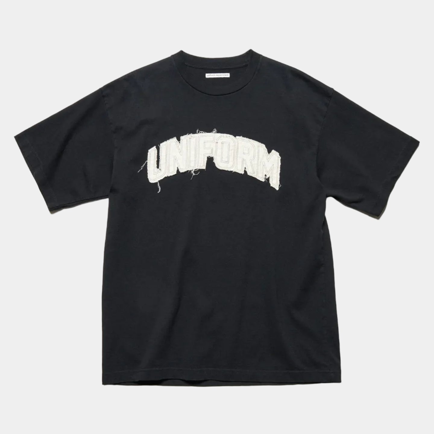 Uniform Experiment Cut Out Logo Tee - Black