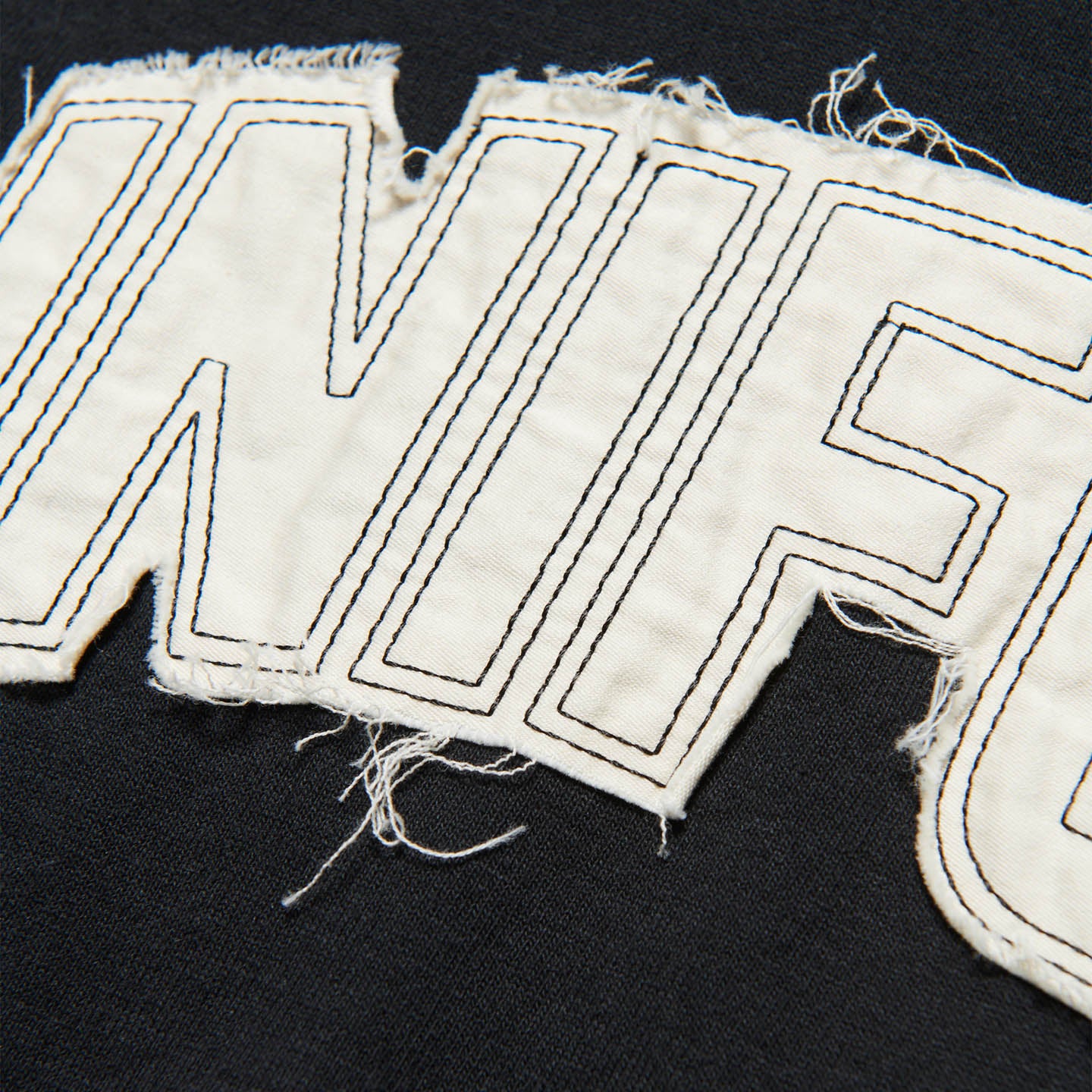 Uniform Experiment Cut Out Logo Tee - Black